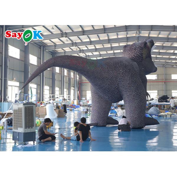 Blow Up Cartoon Characters Ferocious Dinosaur Inflatable Cartoon Characters 5m For Exhibition
