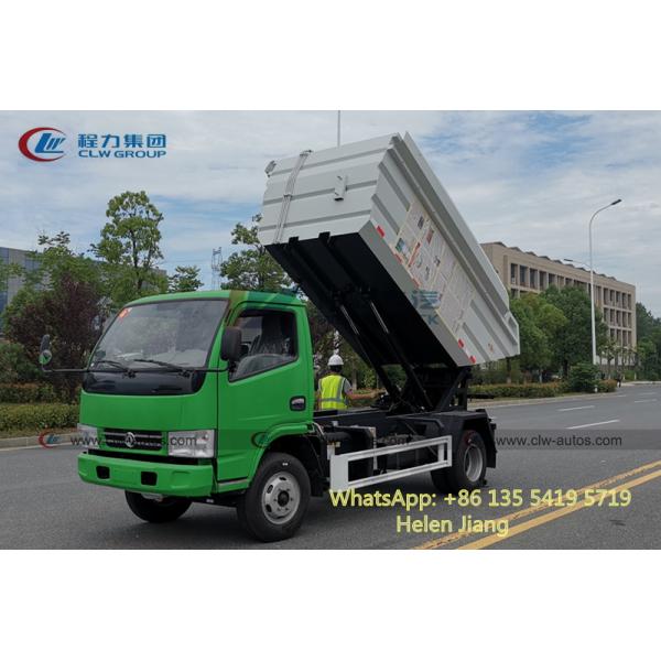 Dongfeng 4x2 Small Hydraulic Rear Loader Garbage Truck