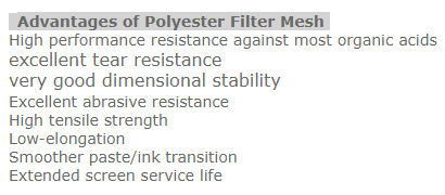 Фильтр полиэстера моноволокна для фильтрации жидкости пыли сетки