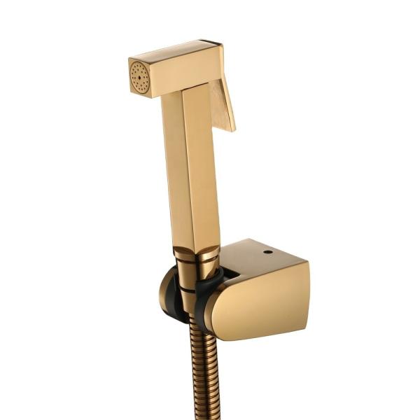 Gold Bathroom Cleaning Tool Toilet Bidet Diaper Spray Shower Head Nozzle Toilet Clean