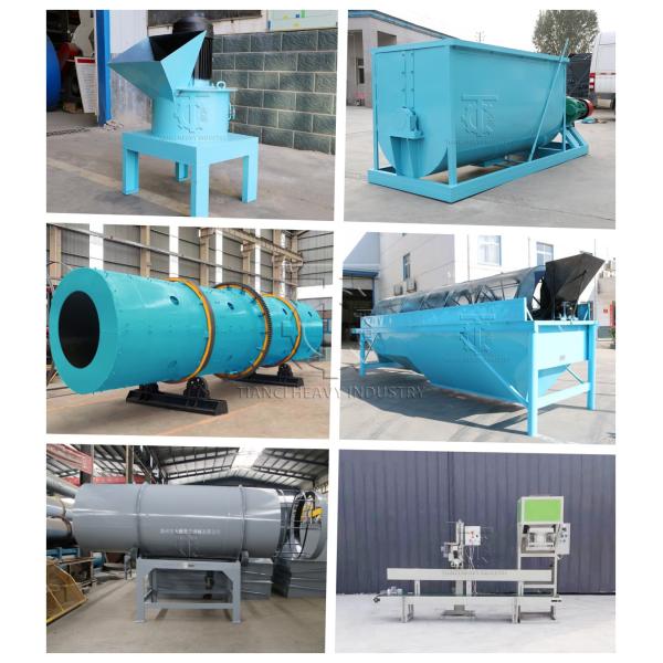 Rotary Drum Granulator Production Line for Organic Fertilizer with Integrated Equipment and 10000 Tons Per Year Production Capacity