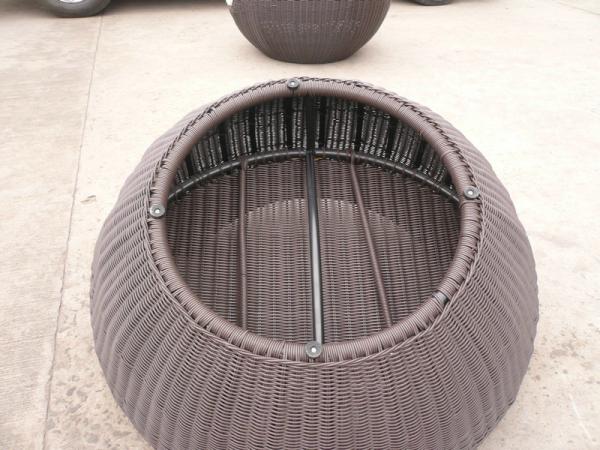 Hand-Woven Brown Cane Obelisk Chair Set For Living Room / Balcony
