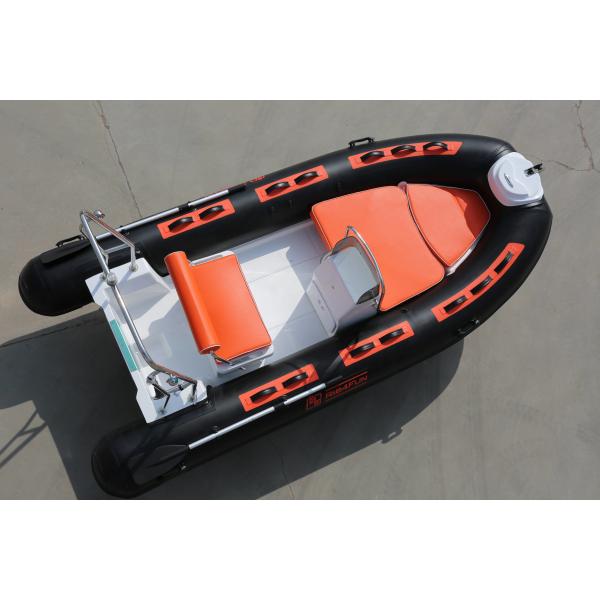 2023 new fiberglass hull rib boat 3.9m with removable fuel tank rib390BL