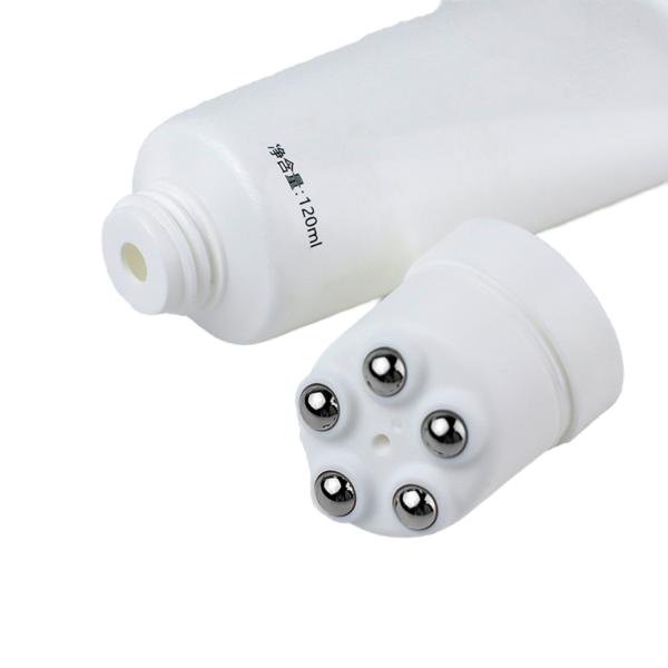 D40 50MM Shampoo Body Scrub Plastic Pre Roll on Deodorant Packaging Tube Screw Top Metal Ball