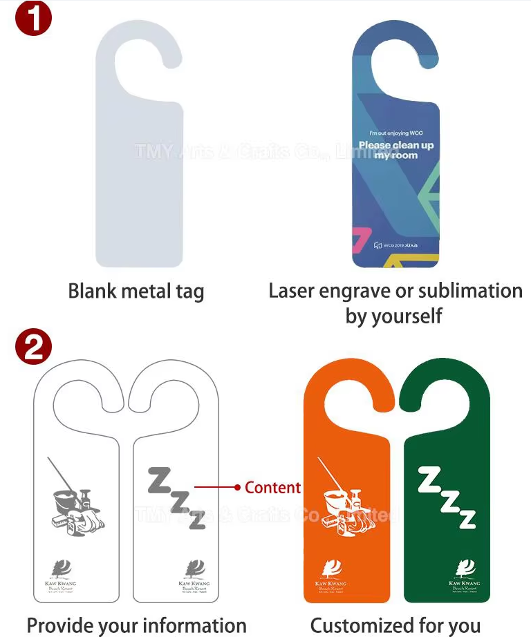 Plastic Do Not Disturb Door Hanger Tag Digital Printing Waterproof Custom Plastic Label Sign Supplier For Hotel Room & Resterant
