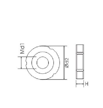 Nature Color Slotted Round Nut Durability Rust Protection For Wood Furniture