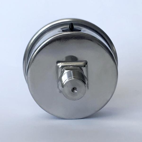 2 Inches 1 Mpa Liquid Filled Fuel Pressure Gauge En 837-1 NPT Axial Mount