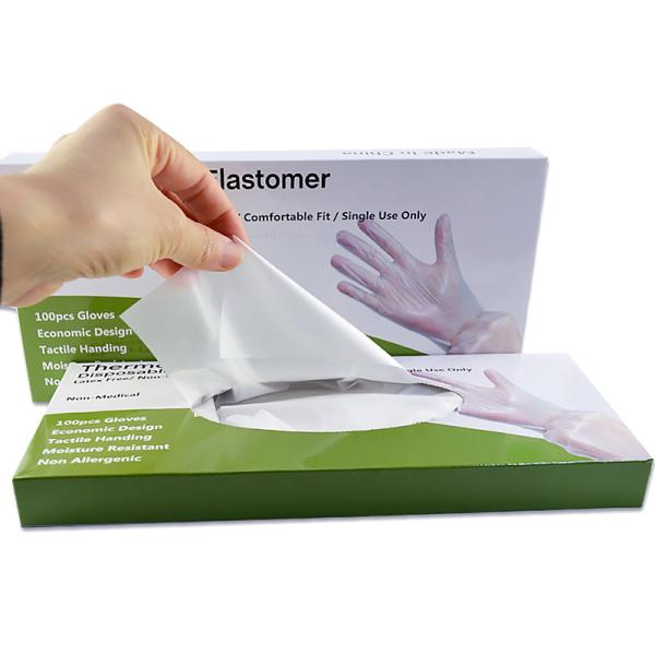 Wholesale Biodegradable Sustainable Recyclable Powder Free Disposable TPE/PE Gloves Low Cost Disposable PE Gloves