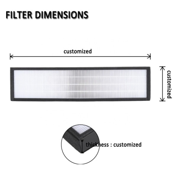 High Efficiency HEPA Pre Filter H11 H12 H13 H14 for Smoke Capture