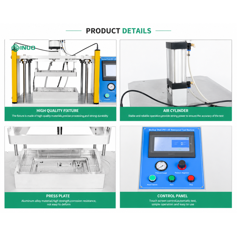 IEC 60529 Medical SSPPM Shell Leak Test Fixture for Waterproof Bezel and Medical Device Housing Testing