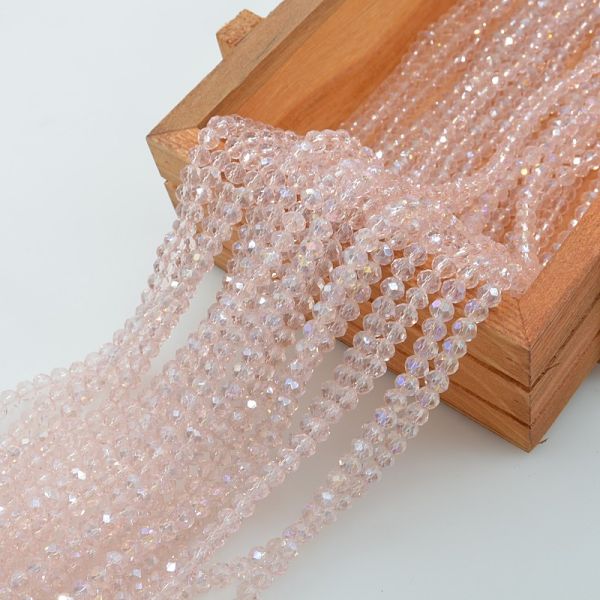 Factory Wholesale Exquisite Colorful 2/3/4/6/8/10mm Faceted Crystal Glass Beads Lampwork Glass Beads
