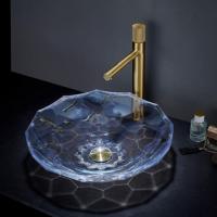 Crystal Glass Transparent Wash Basin Countertop Art Hotel Bathroom