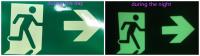 6Hours Screen Printing Exit Luminous Adhesive Vinyl Sticker Roll Photoluminescent Reflective Vinyl Film Sticker Glow In The Dark