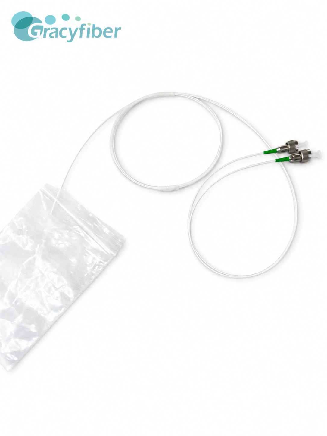 1CH SM Fiber Array | Quartz Glass, 127μm Pitch, 8° Angled Polish | Corning SMF-28e, 0.9mm Tube | Low IL <0.3dB, FC/APC