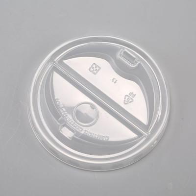 Metade de recursos renováveis pretos brancos abertos 12oz 16oz das tampas 90mm do copo de café dos Pp