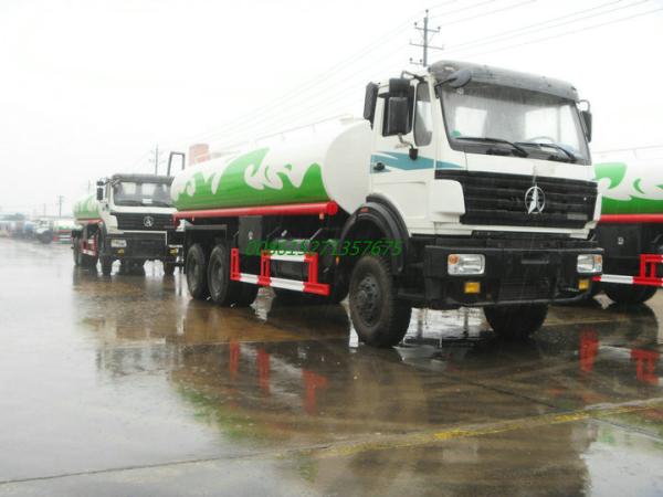 Beiben AWD off road Steel  Water Tanker Truck 6x6 With Water  Pump Bowser  For Transport Clean Drinking Water 16-18cbm