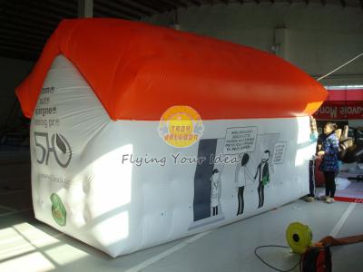 O costume impermeável do hélio da propaganda dado forma Balloons a forma da casa com impressão de Digitas