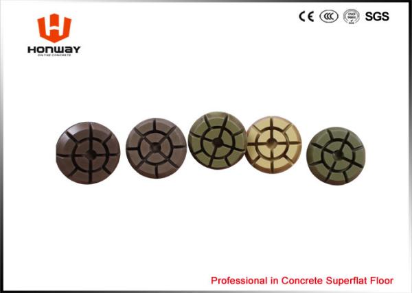 12 Thick Wet Dry Diamond Polishing Pads , 3 Inch Diamond Polishing Pads For Concrete