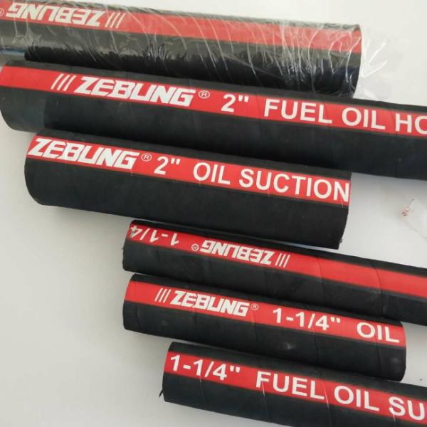 Heavy Duty Fuel Oil Suction Hose With Stainless Steel Mandrel 61m Length