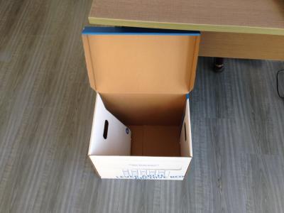 Corrugated carton box , Bank file box, File box