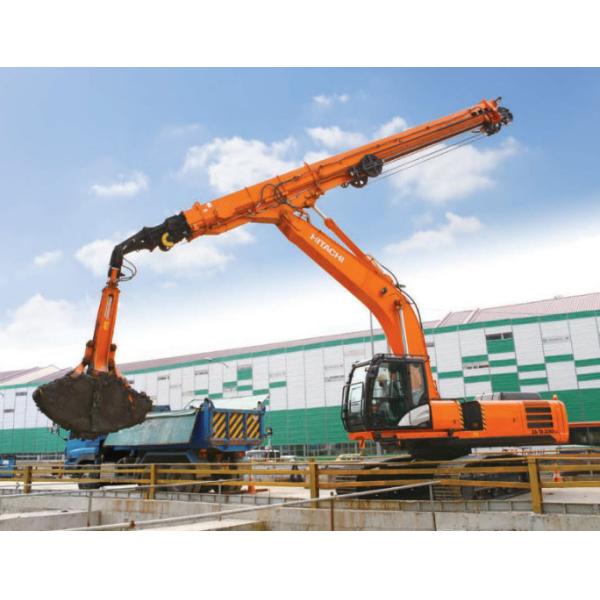 320 Long Boom Excavator Telescopic Arm , Excavator Telescopic Boom With Bucket