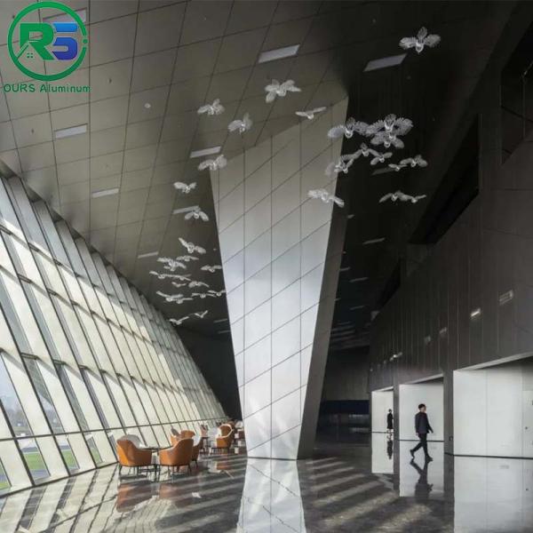 Exterior PVDF Coating Marble Grain Aluminum Wall Panels For Airports Balconies