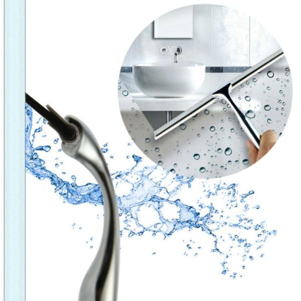 Mini Silicone Shower Doors Squeegee Kitchen Car Mirror Glass Cleaning Wiper