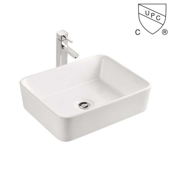 Commercial Table Top Bathroom Utility Sink Ceramic Red And Black Wash Basin