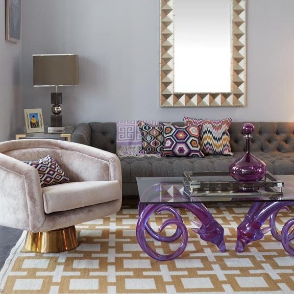 Luxury Comfy Swivel Sofa Chair With Brushed Stainless Steel Swivel Base