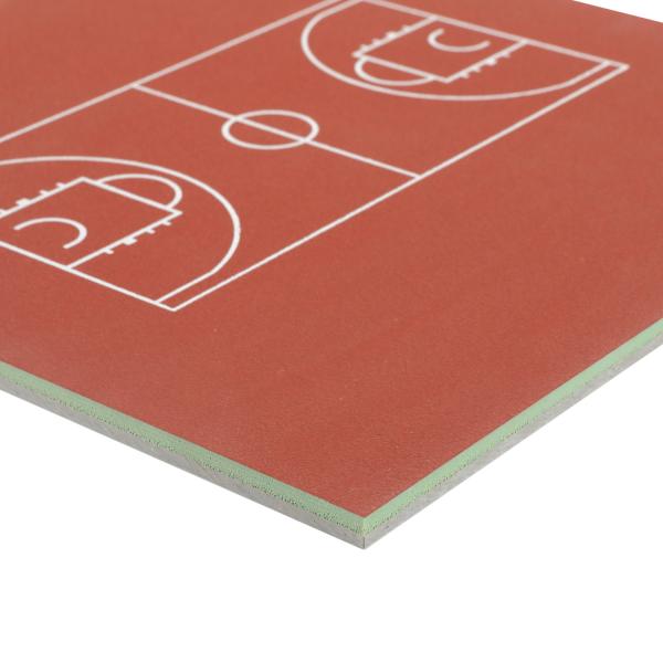 0.7mm Vertical Deformation Silicon PU Basketball Flooring With Concrete or Asphalt Base