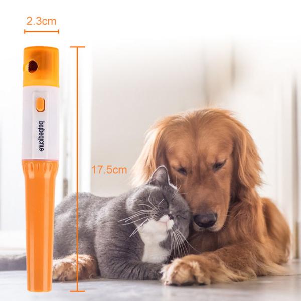 Automatic Electric Pet Nail Grinder , Pet Nail Clippers With Changeable Grinding Wheel