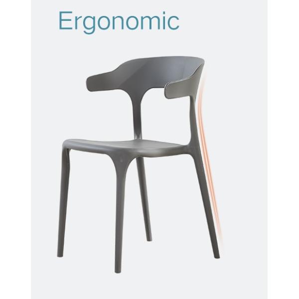 Windsor Restaurant plastic dining chair personality creative leisure chair office meeting discussion chair