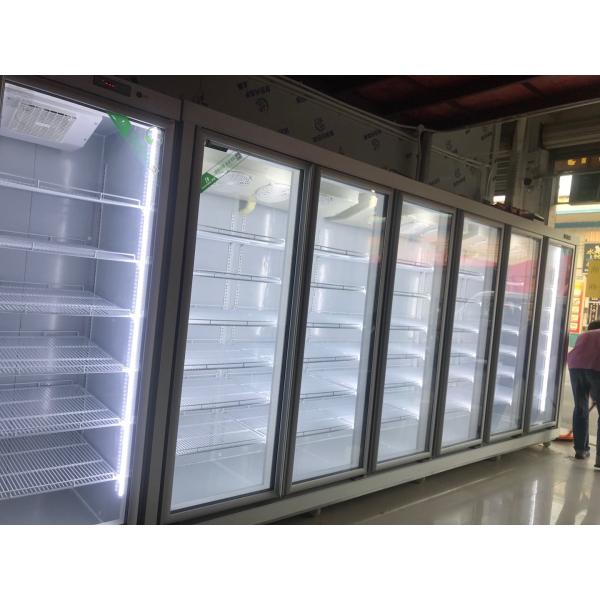 Автомобиль размораживает замораживатель дисплея коммерчески двойной двери чистосердечный для мяса