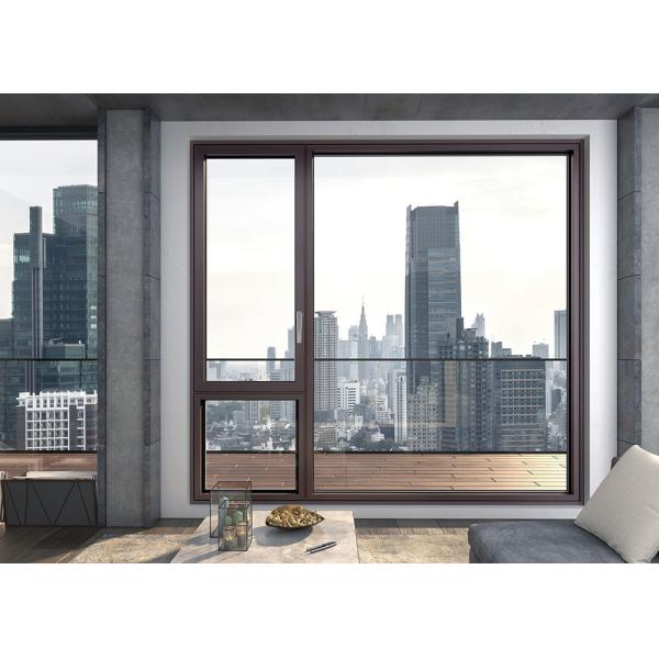 Терморазрыв Алюминиевые окна с 35 дБ звукоизоляцией для гостиной