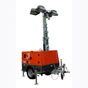 Torre clara diesel de mineração ajustável com o mastro retrátil vertical de 4 p