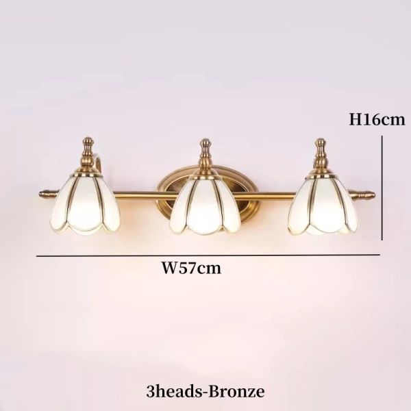 LED American vanity Mirror Headlight multicolor mirror cabinet Glass Wall lamp mirror wrought iron lamps (WH-MR-71)