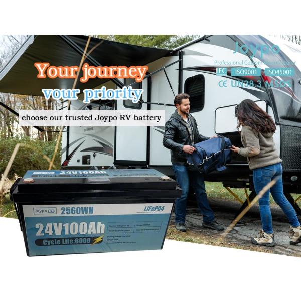 24В 100Ах 200Ах литийная батарея для RV LiFePO4 Литий-ионная батарея для прицепа