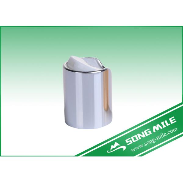 24/410,24/415,28/410,28/415 Non Spill Aluminum Sliver Color Disc Top Cap for Bottles