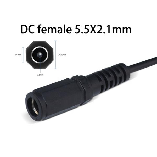 Personnalisation DC 5.5x2.1mm 5.5x2.5mm 3.5x1.35mm 4.0x1.7mm Bareel Jack Plug à JST XH PH SH VH MX câble de connecteur