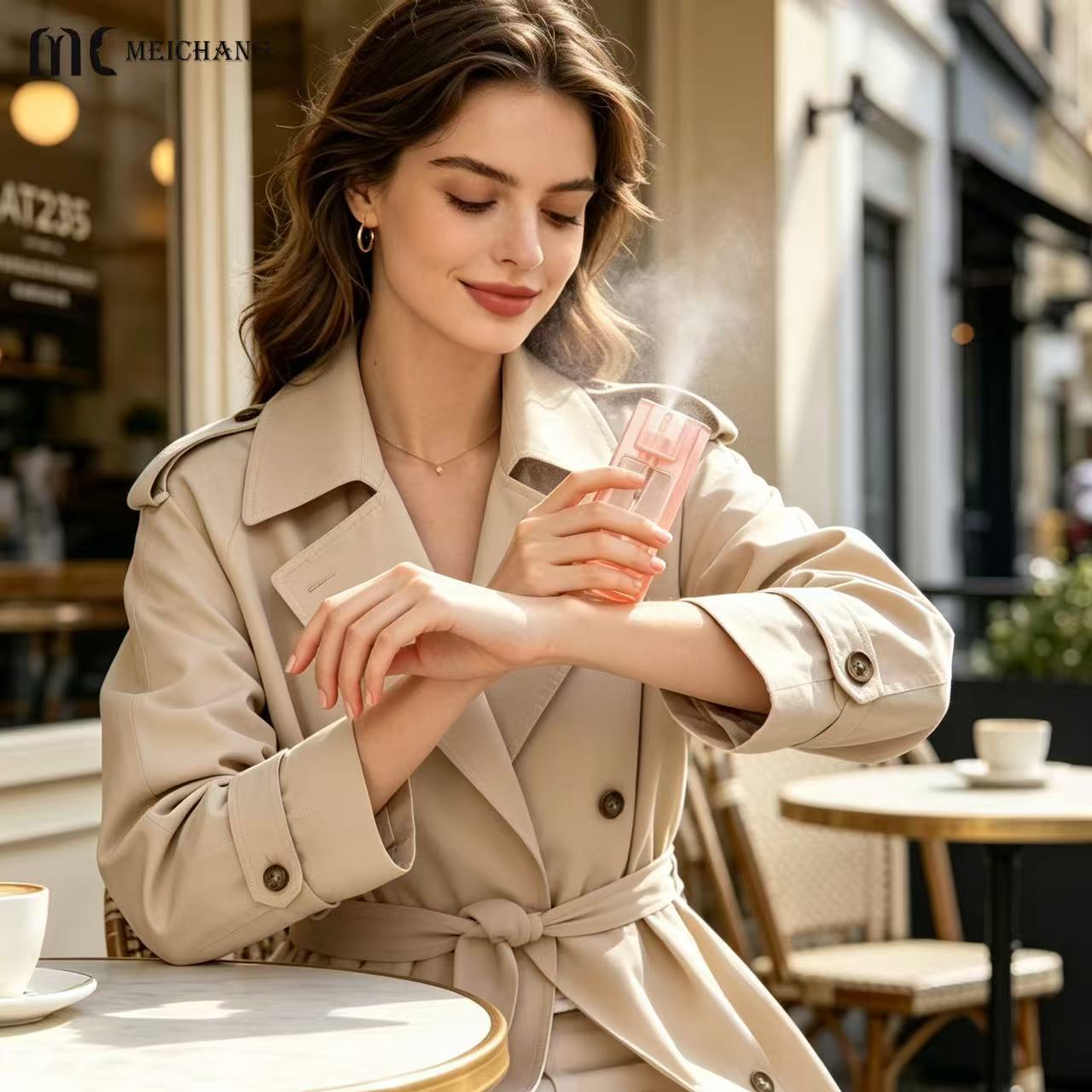 25ml / 40ml / 75ml Portable Refillable PP Fine Mist Spray Bottle for Travel , Fragrance & Personal Care(MC-447)