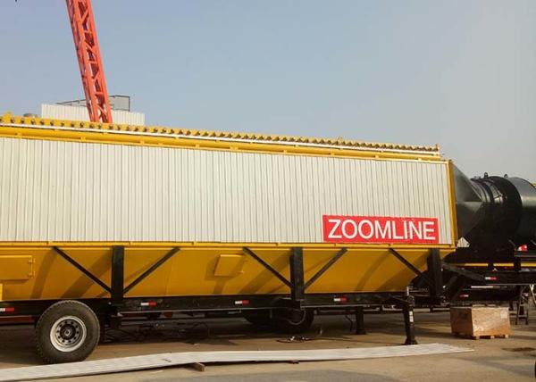 High Efficiency Hot Mix Mobile Plant 40-160 Tph Long Service Life Mobile Asphalt Mixing Plant