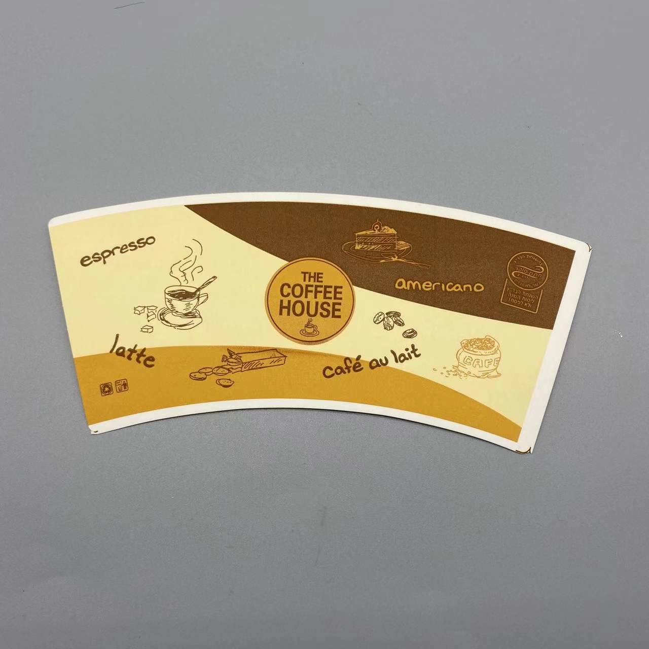 210gsm напечатало прокатанное PE печатание вентилятора бумажного стаканчика Flexographic
