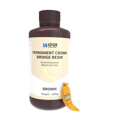 Easy To Process And Repair High Precision Permanent Crown Dental 3D Printing Photosensitive Resin