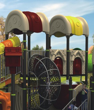 Kids Outdoor Play Equipment Children Slide Equipment  International Certifications