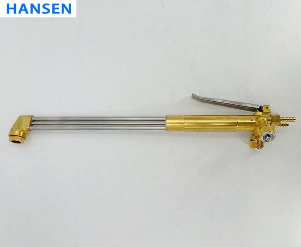 G02/G03-200 Equal Pressure 3 Tube Cutting Torch , Full Brass Body Anti-Backfire Gas Cutting Gun, Oxy Acetylene Propane Manual Blowpipe for Metal Cutting Welding Industrial Use