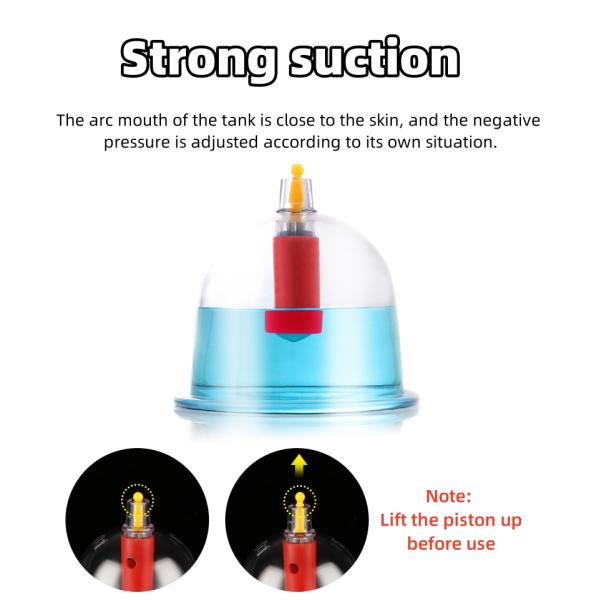 Body Massager Vacuum Cupping Device for Traditional Chinese Medicine Meridian Treatment and Negative Pressure Relax Tool