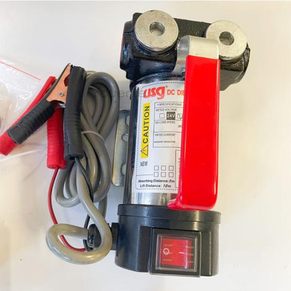 Automatic DC 24v Diesel Fuel Pump 1 Shut Off Nozzle With Dispensing Gun