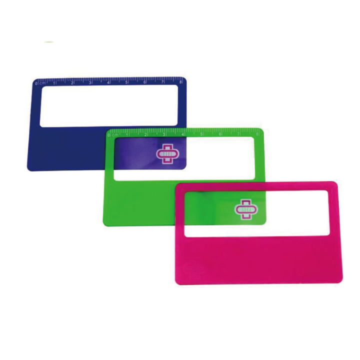 3d Mobile Phone Screen Magnifier Customized Size PVC Magnifier Card Type , Transparent Magnifying Glass With Fresnel Lens