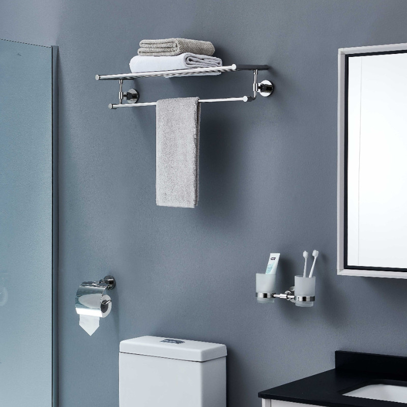 Многофункциональный Bathroom нержавеющей стали кладет Адвокатуру на полку полотенца никеля сатинировки стены отполированную держателем