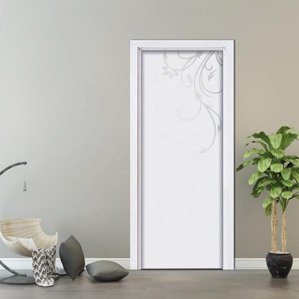 Modern Interior Finished Melamine Wooden Door 2.1m Height Waterproof